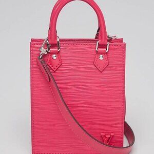 Louis Vuitton Rose Pondicherry Epi Leather Petit Sac Plat Bag